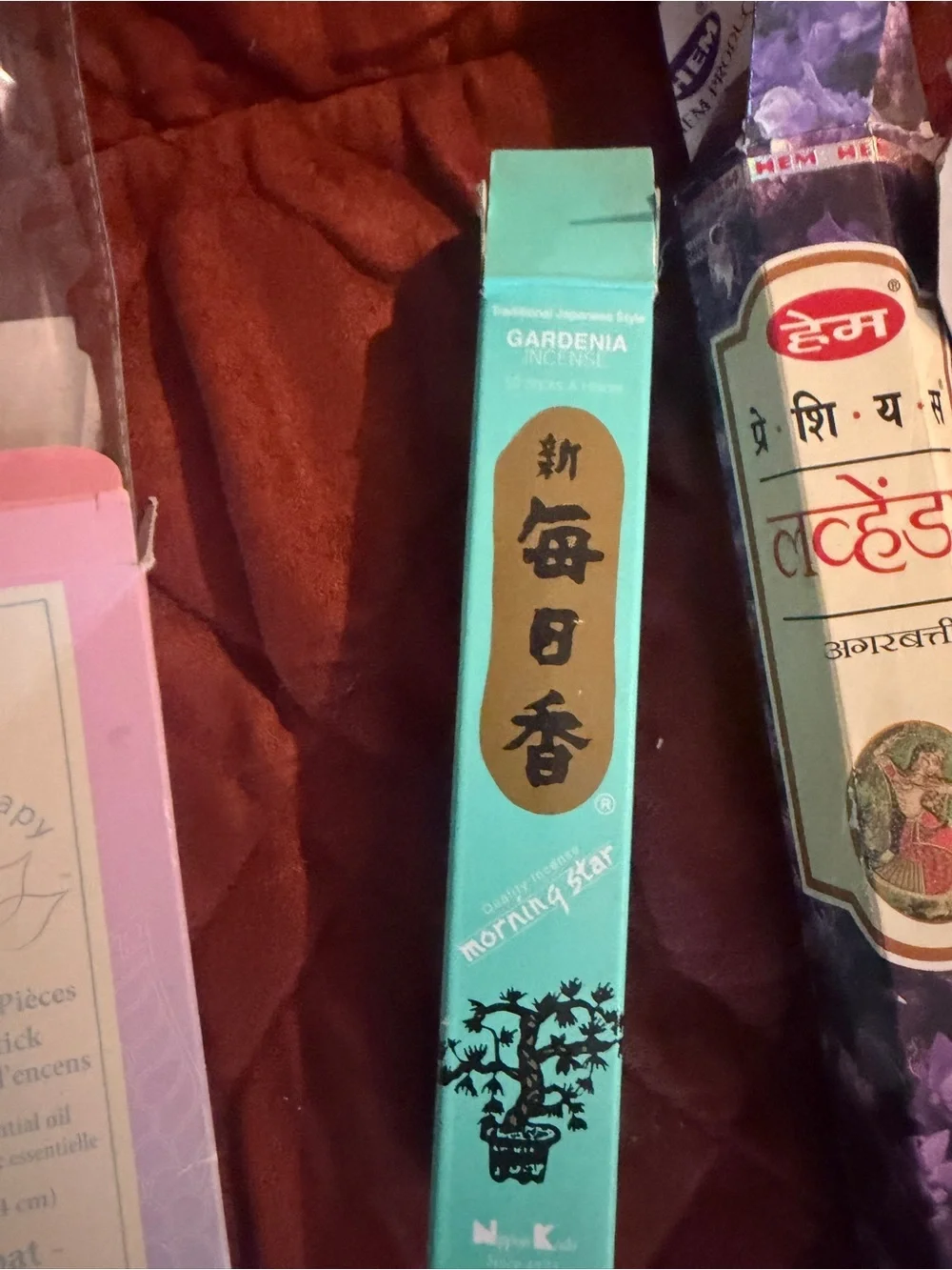 Zodiac Sandalwood Incense Sticks & Assorted Party Tealights - Brown used